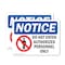 Signmission Do Not Enter Authorized Personnel Only OSHA Notice Sign, Vinyl Decal, 14in W x 10in L, 2PK OS-2PACK-NS-D-1014-L-15434 - alternate 1